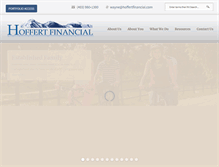 Tablet Screenshot of hoffertfinancial.com